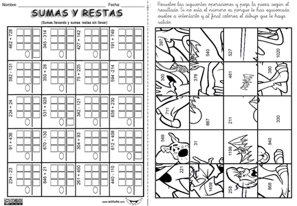 04 Sumas llevando y Sumas y Restas sin llevar p