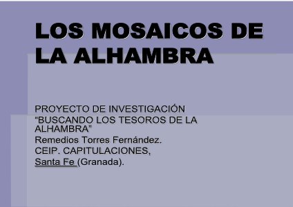 LOS MOSAICOS DE LA ALHAMBRA