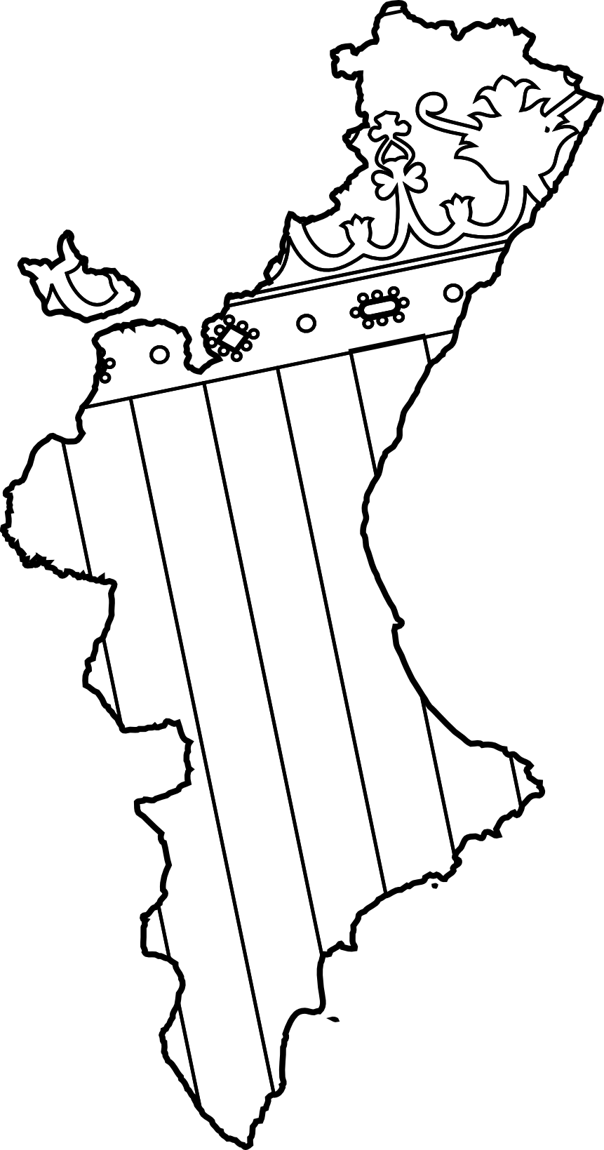 mapa comunidad valencia