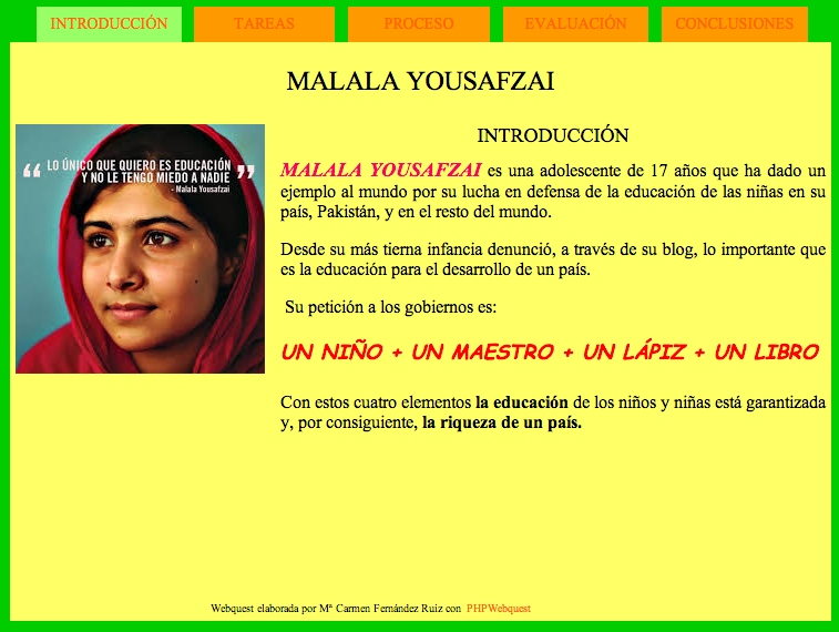 Webquest Malala