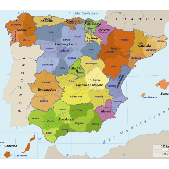 El blog de ciencias sociales: MAPA DE ESPAÑA