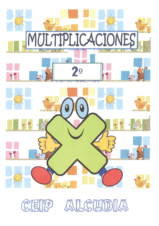 Cuaderno de multiplicaciones - Actiludis