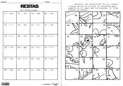 01 Restas 2 dígitos llevando 003 horizontal-P