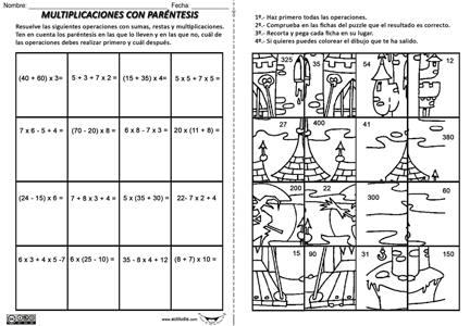 Multiplicación con parentesis p