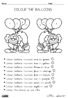 Colour the balloons