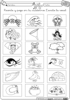 Recorta y escribe vocales