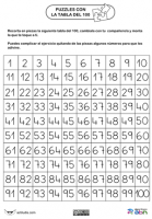 Puzzle tabla del 100-03