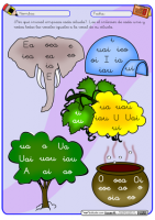 lee y rodea las vocales color