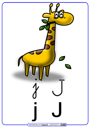 Letra “J” (Grafía en cursiva) - Actiludis