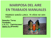 Manualidades mariposa del aire
