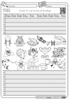 Caligrafia y autodictado en Montessori trabadaTr