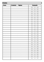 Ficha registro de tareas para evaluar