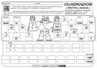Cuadrados de dígitos y decenas 04