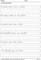 Ejercicios de escritura. Copia