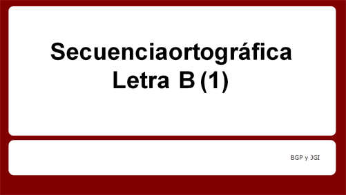secuencia ortográfica