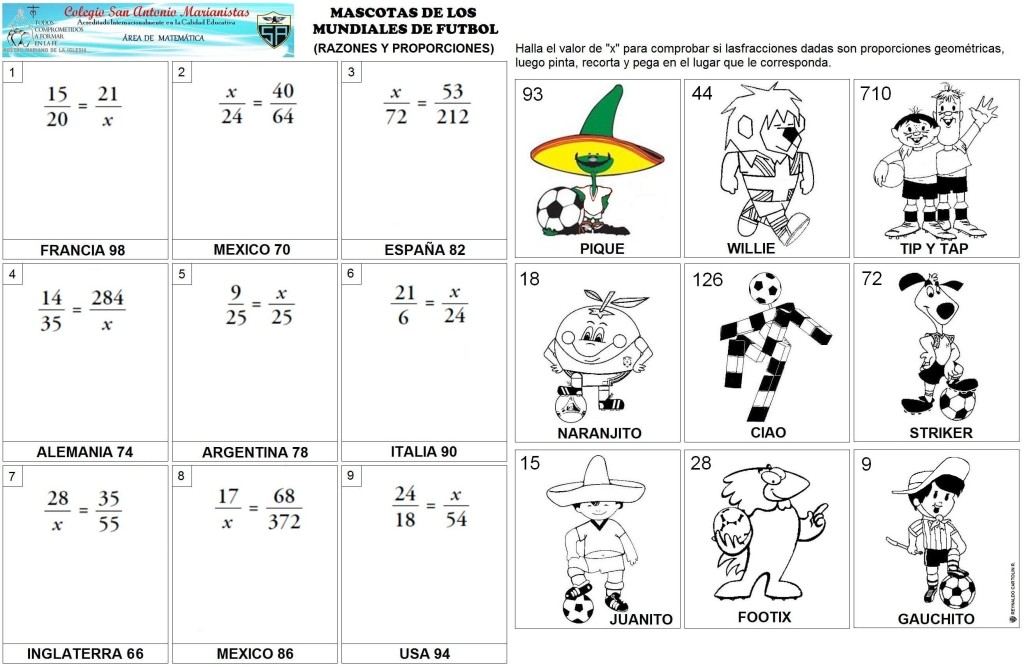 MASCOTAS DEL MUNDIALES