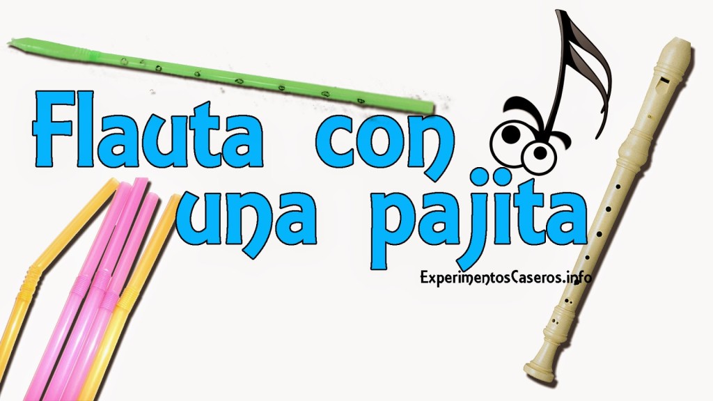 flauta con una pajita web