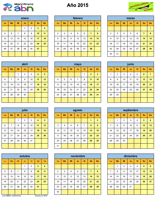 CALENDARIO 2100