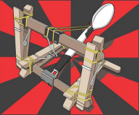 catapulta con pinzas