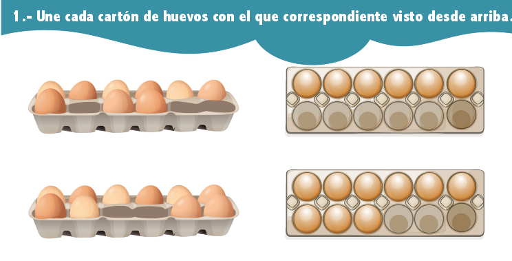 Misma cantidad de huevos