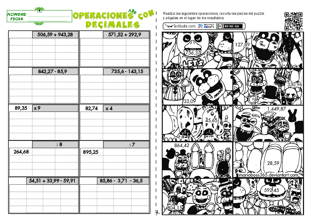 Operaciones Variadas decimales 03