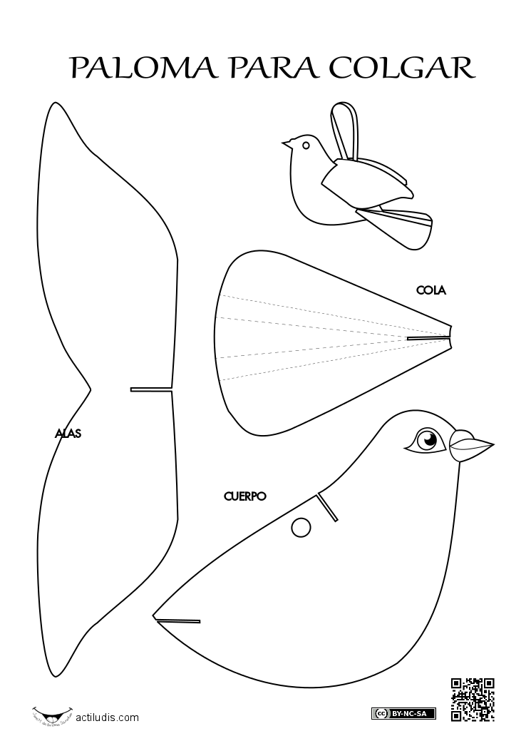 Paloma para colgar