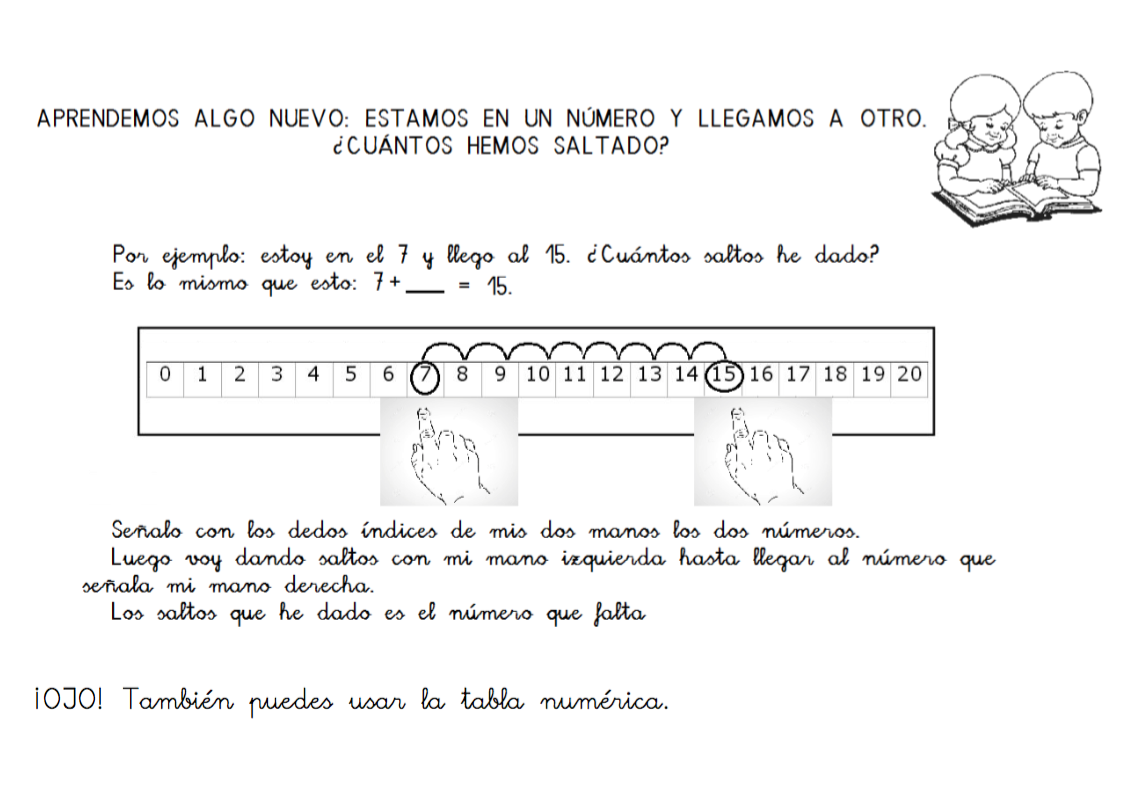 SUMAS FALTANDO UN SUMANDO