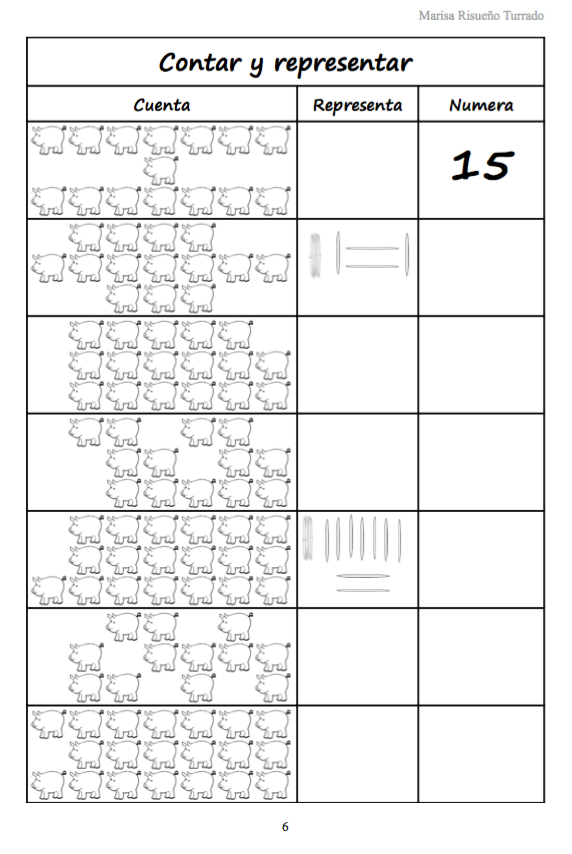 Contar y representar