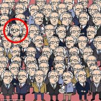 DOC BROWN EN MEDIO DE BERNIE SANDERS SOL