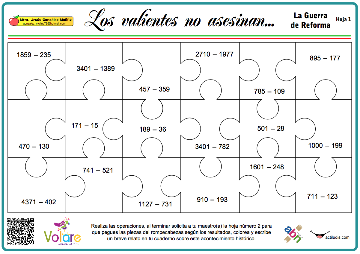 la-guerra-de-reforma-rompecabezas