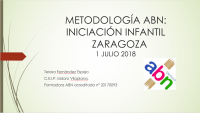 METODOLOGÍA ABN_INICIACIÓN INFANTIL