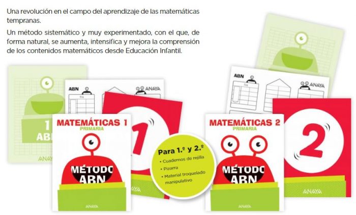 Reformas libros de texto ABN de la editorial ANAYA: Primer Ciclo ...