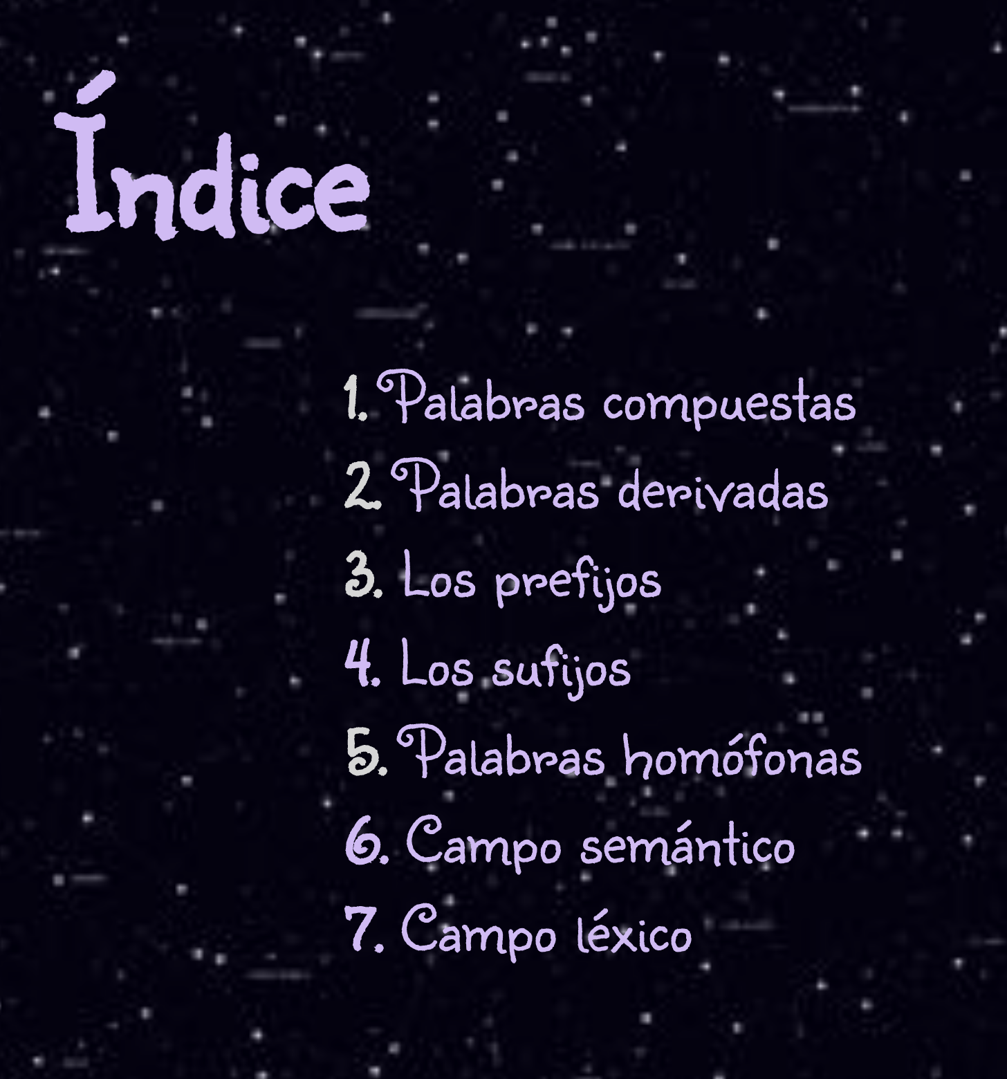 Vocabulario. Presentación sobre tipos de palabras - Actiludis