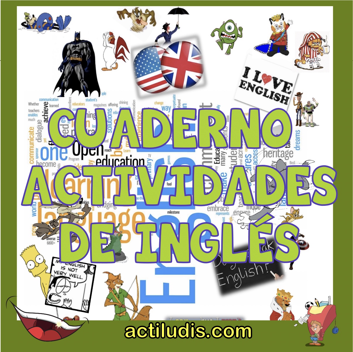 Cuaderno de apoyo para el área de inglés - Actiludis, image size:1206x1204